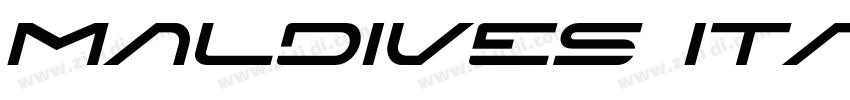 Maldives italic字体转换